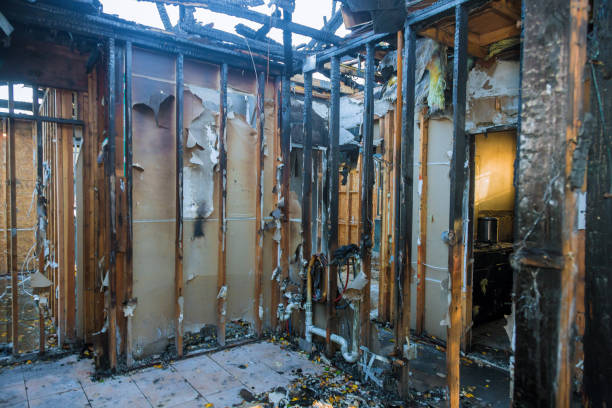 Professional Fire Damage Restoration technician working in Gypsum, CO